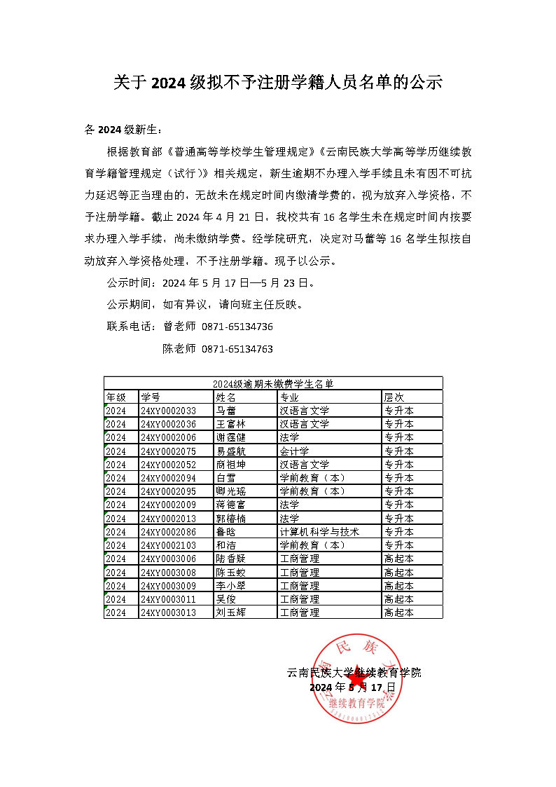 关于2024级拟不予注册学籍人员名单的公示.jpg